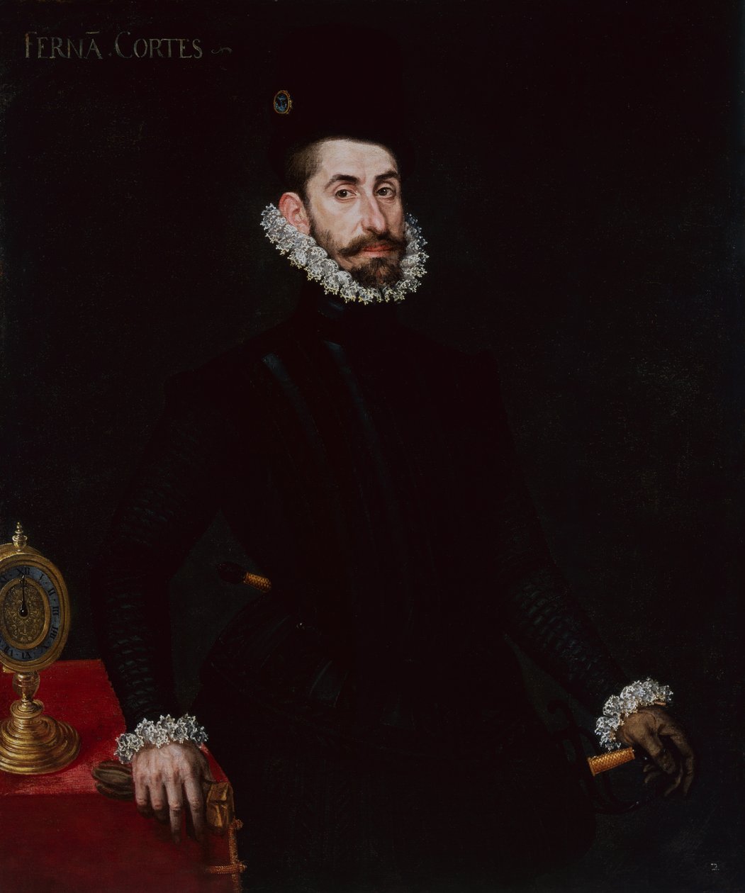 Portrait of Hernan Cortes by Alonso Sánchez Coello