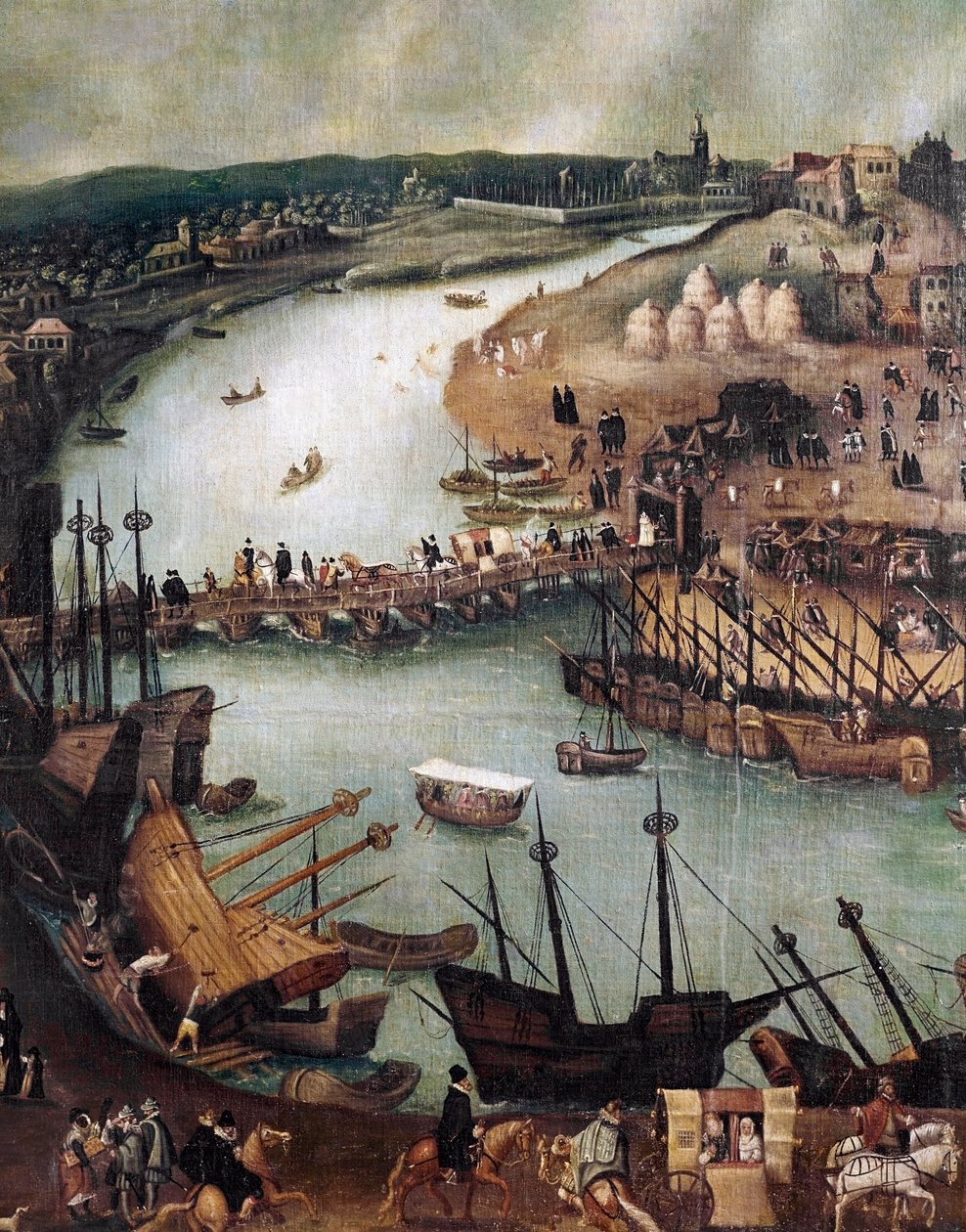 The City of Seville (detail) by Alonso Sánchez Coello