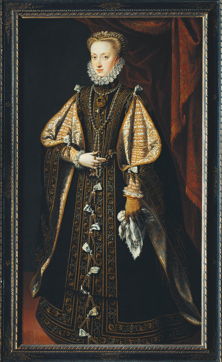 Portrait of Anna of Austria Queen consort of Spain and Portugal