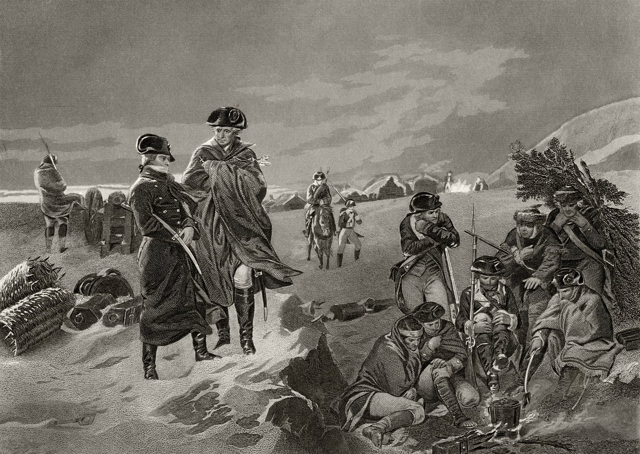 George Washington and La Fayette at Valley Forge, from 