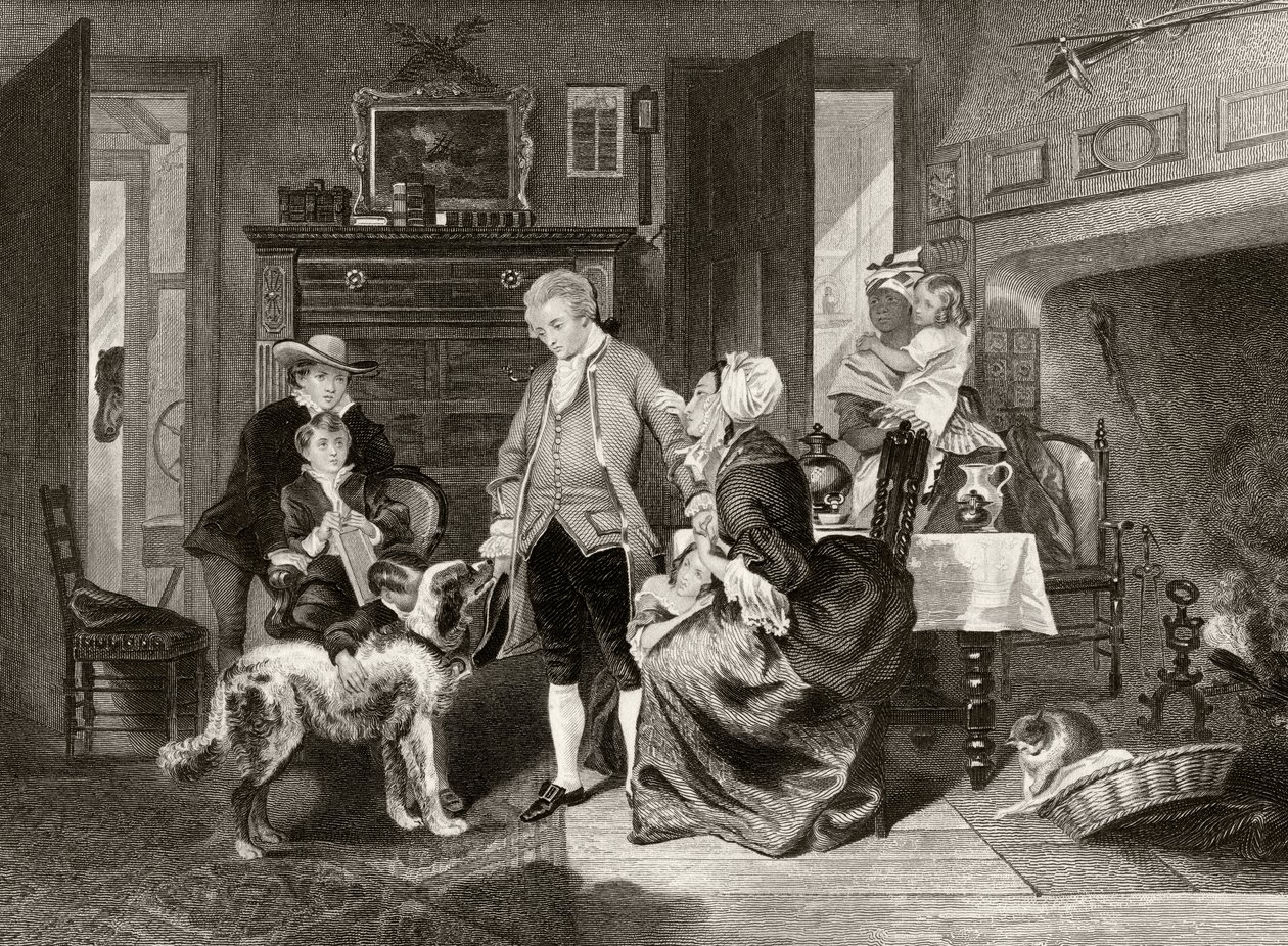 George Washington hears his mother convince him not to go to sea as a midshipman, from 