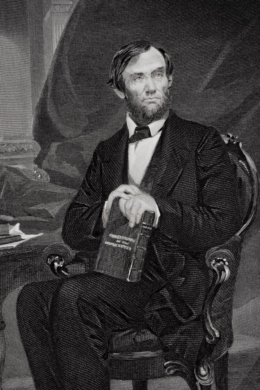 Portrait of Abraham Lincoln (detail) by Alonzo Chappel