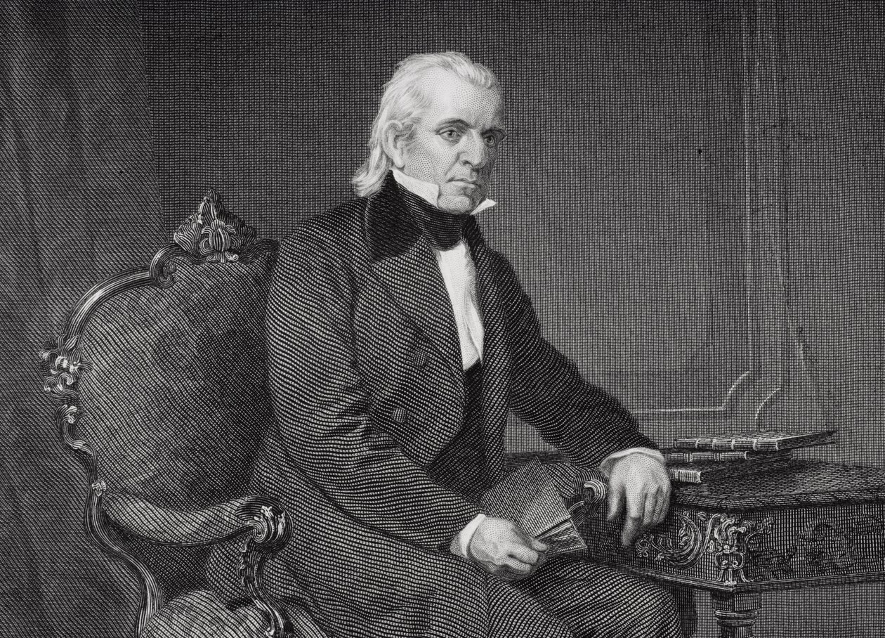 Portrait of James Knox Polk (1795-1849) (detail) by Alonzo Chappel