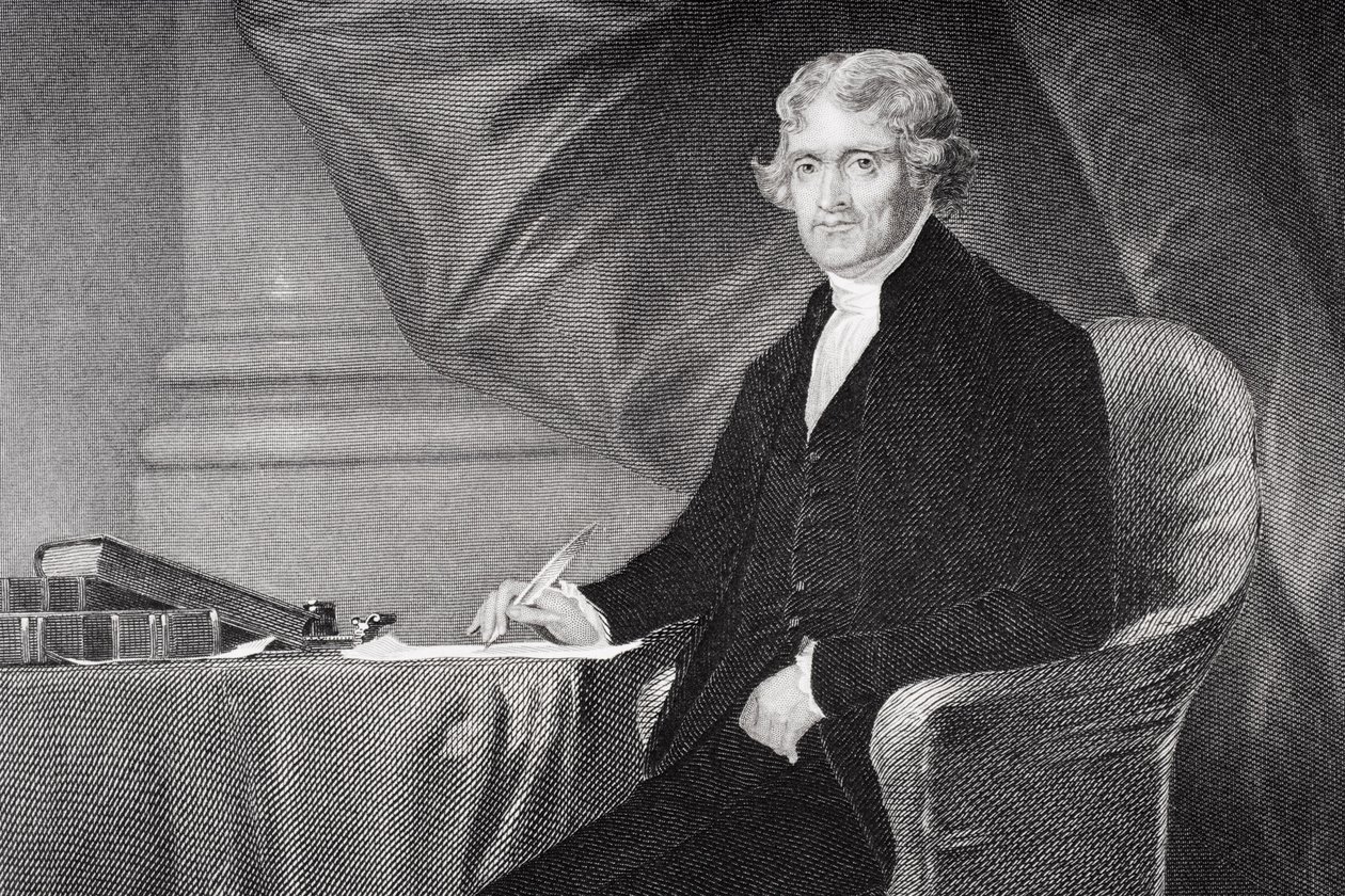 Portrait of Thomas Jefferson (1743-1826) (detail) by Alonzo Chappel