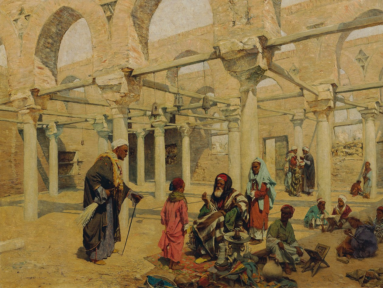 School in Benassa by Alphons Leopold Mielich
