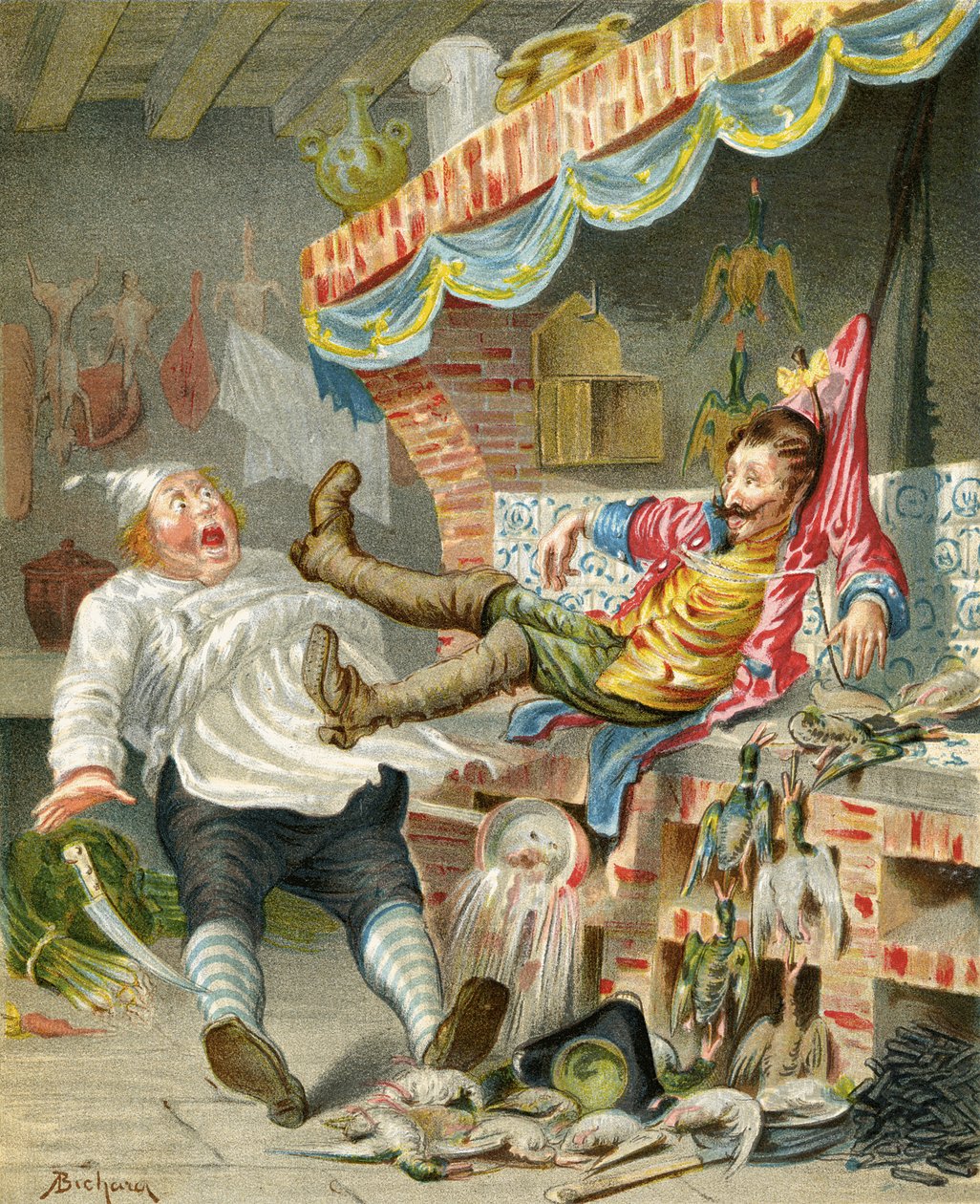 Flight with Ducks Down a Chimney, from 