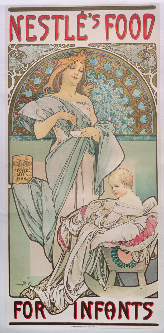 Nestles Food for Infants, 1897 by Alphonse Mucha