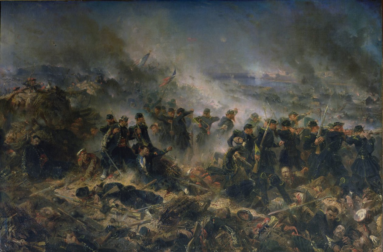 The Gervais Battery at the Siege of Sebastopol by Alphonse Marie de Neuville