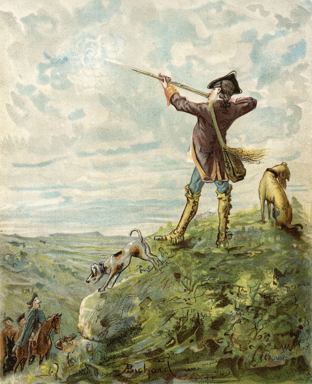 Baron Munchausen finds a wonderful marksman in California, from 