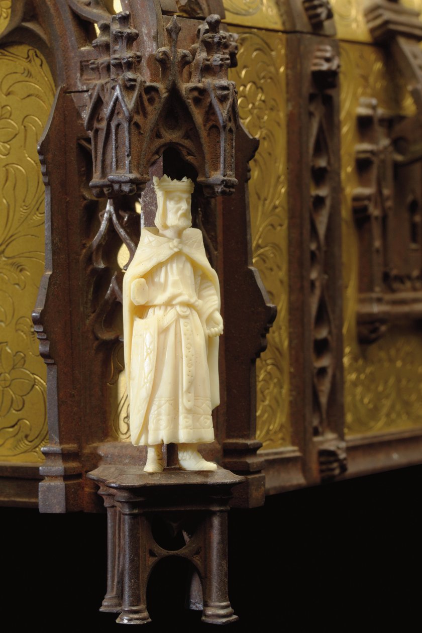 (detail) Gothic Revival Jewellery Casket by Alphonse Gustave Giroux