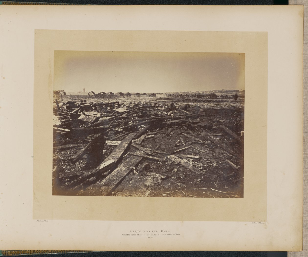 Cartoucherie Rapp. Disaster at Champ de Mars after the Explosion of May 17, 1871 by Alphonse J. Liébert