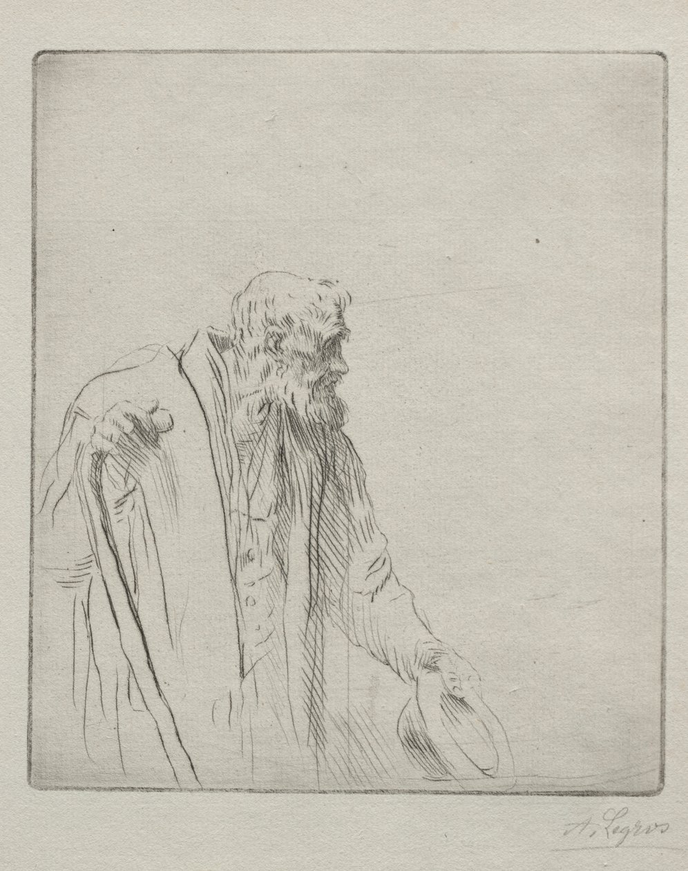 A Beggar by Alphonse Legros