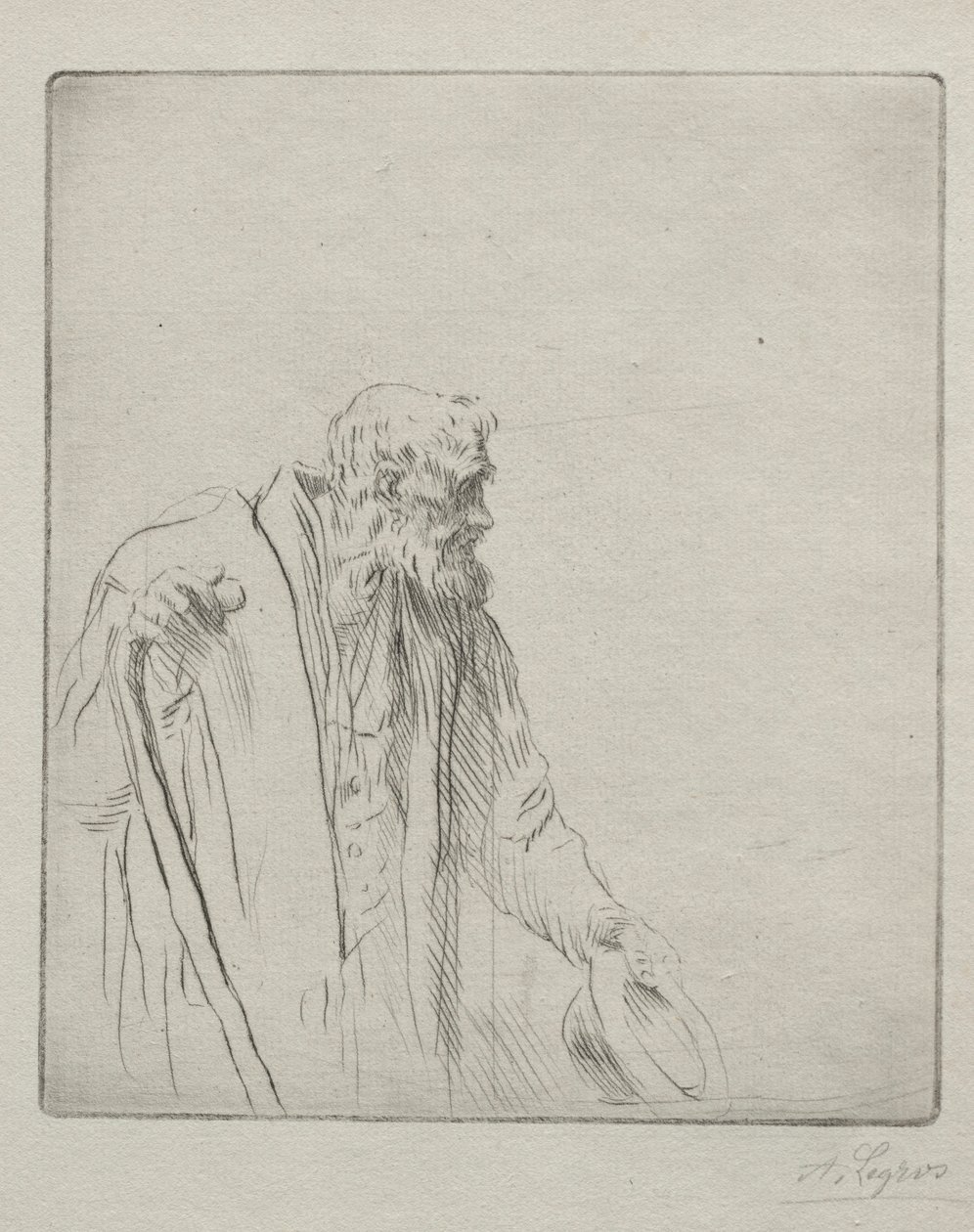 A Beggar by Alphonse Legros