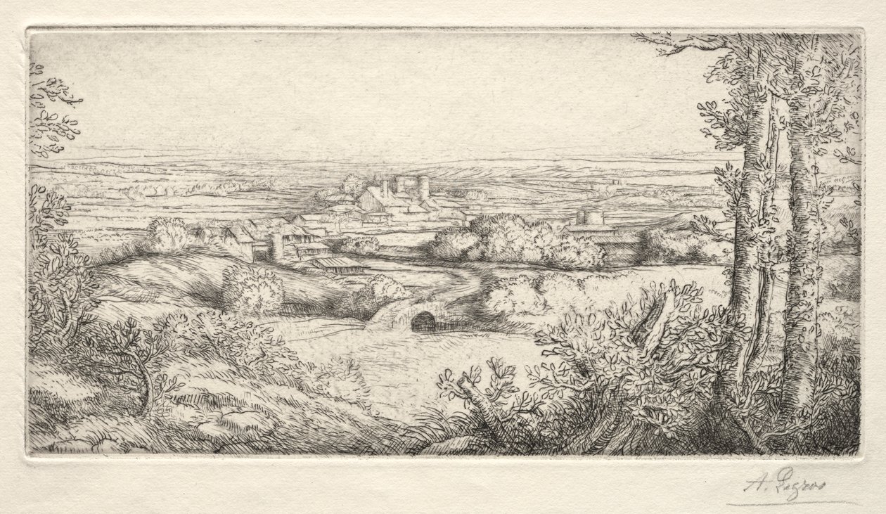 A Valley in Burgundy by Alphonse Legros