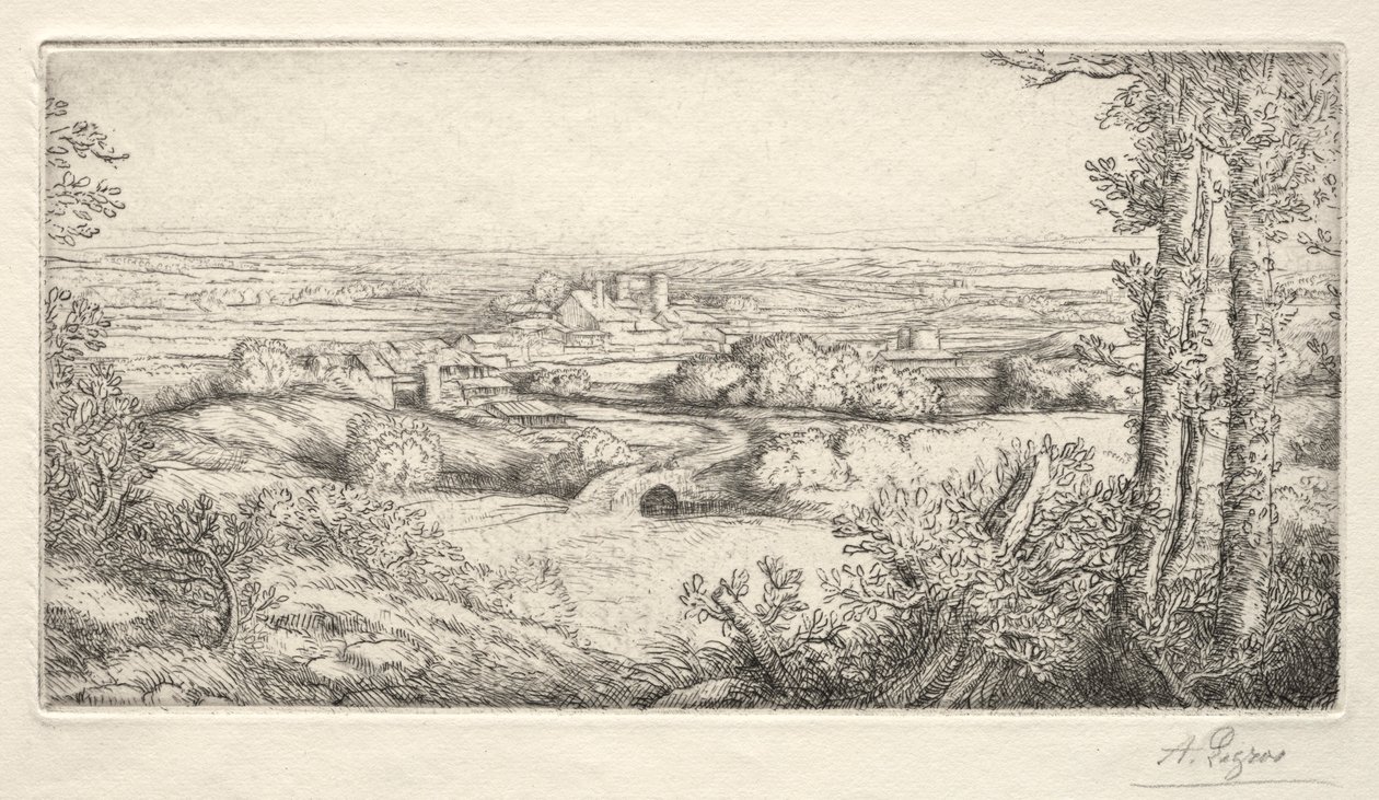 A Valley in Burgundy by Alphonse Legros