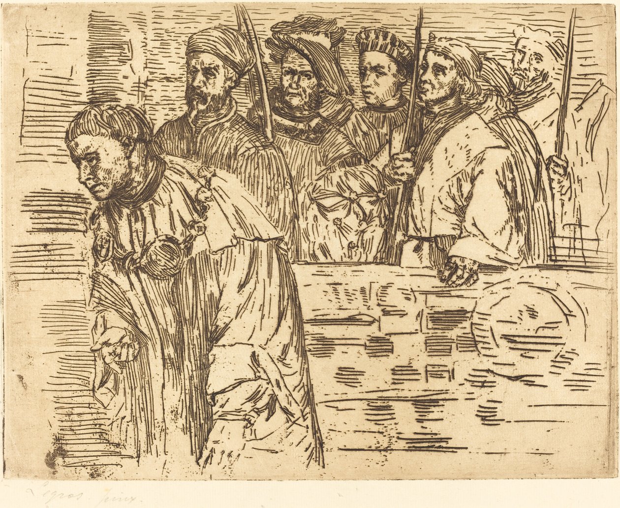 Archers, 1862 by Alphonse Legros