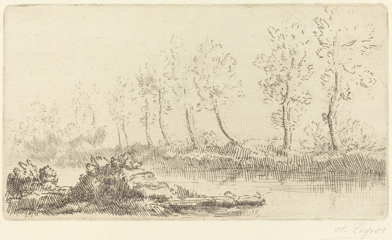 Banks of the Adour by Alphonse Legros