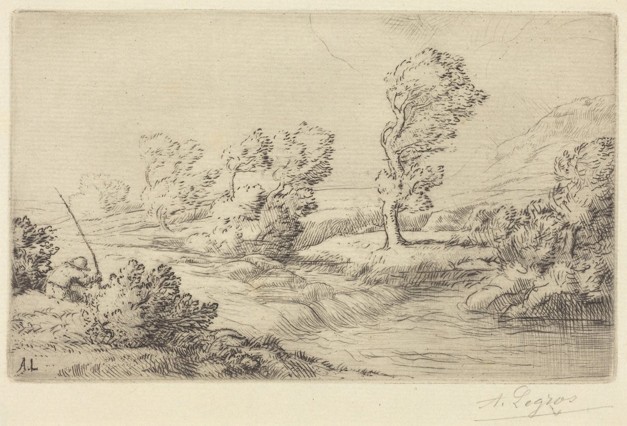 Banks of the Marne by Alphonse Legros