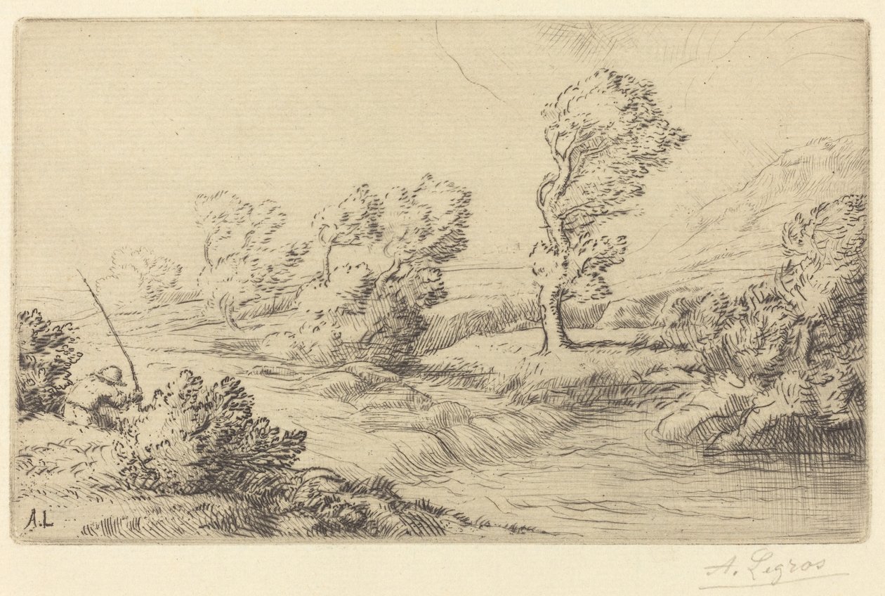 Banks of the Marne by Alphonse Legros