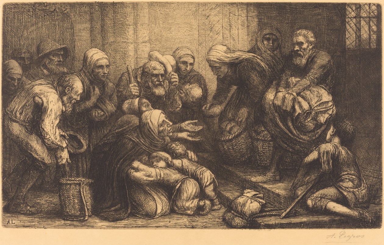 Beggars of Brussels (Les mendiants de Bruges) by Alphonse Legros