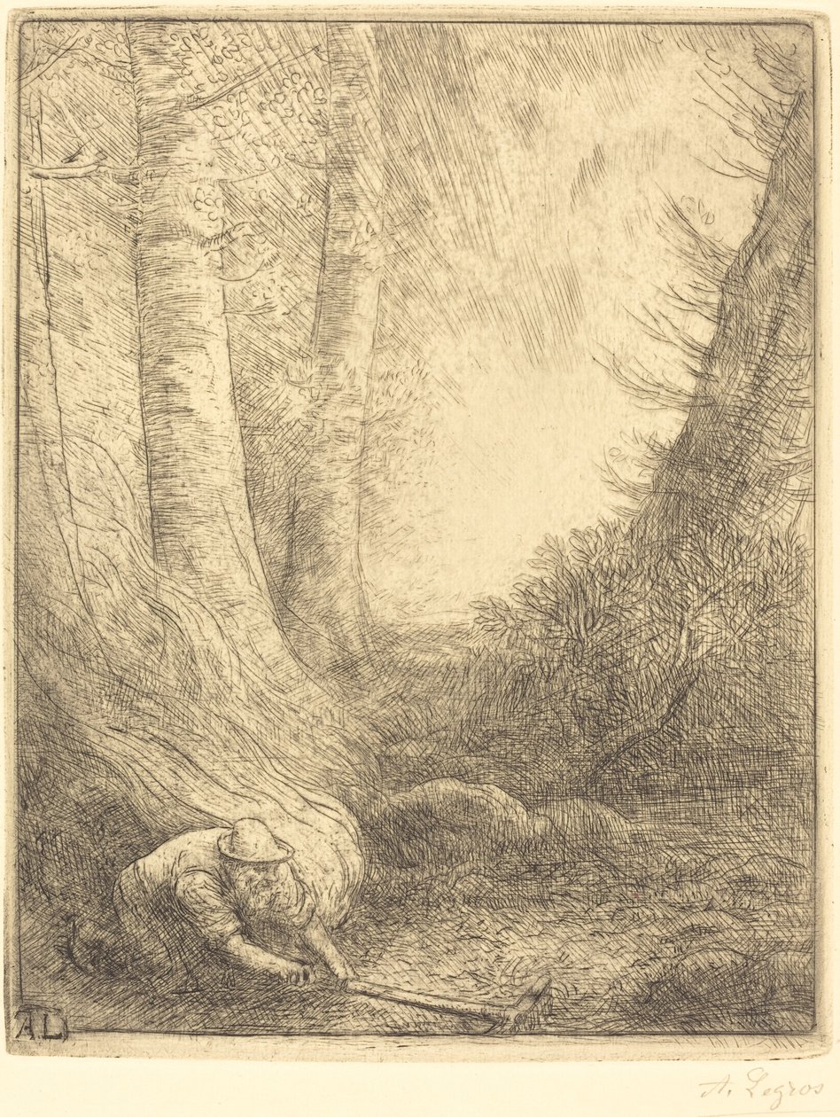 Burning the Grasses by Alphonse Legros