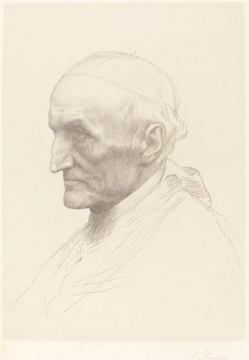 Cardinal Manning (2nd Plate) by Alphonse Legros