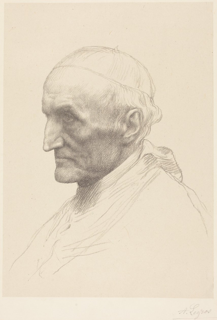 Cardinal Manning, 2nd plate by Alphonse Legros