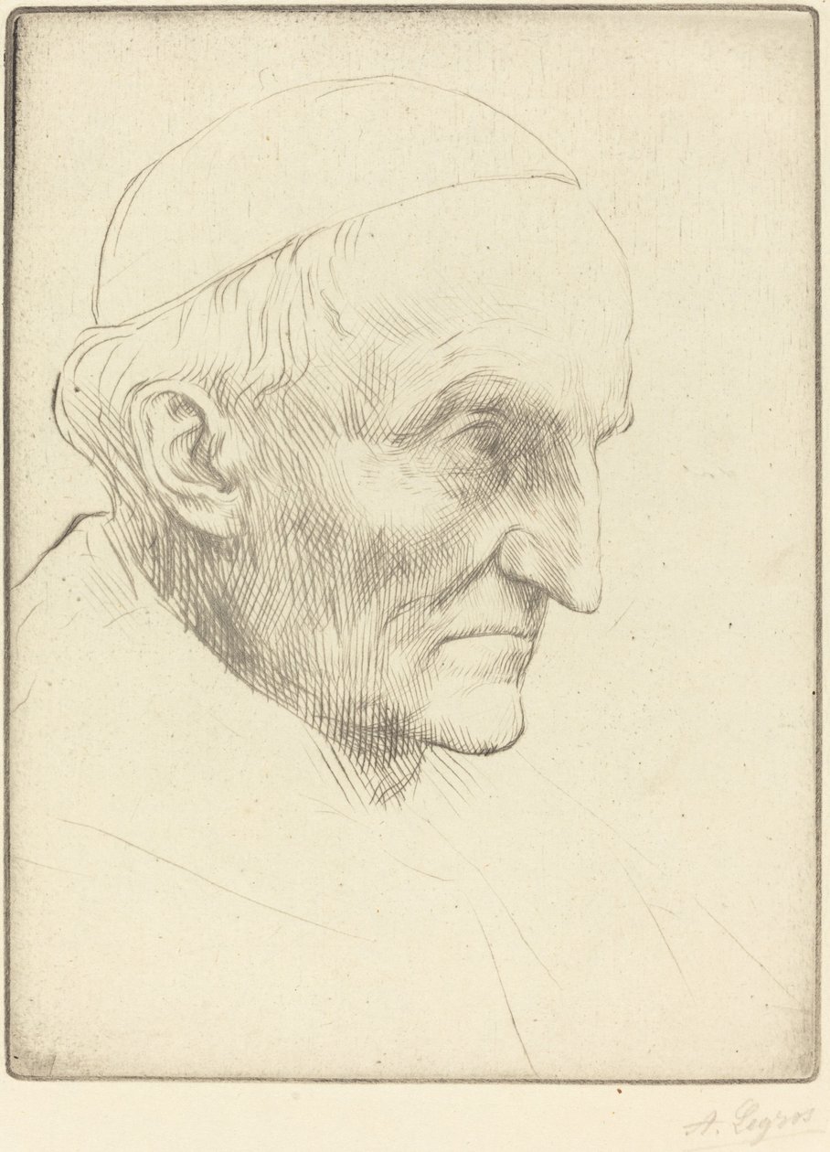 Cardinal Manning (3rd plate) by Alphonse Legros