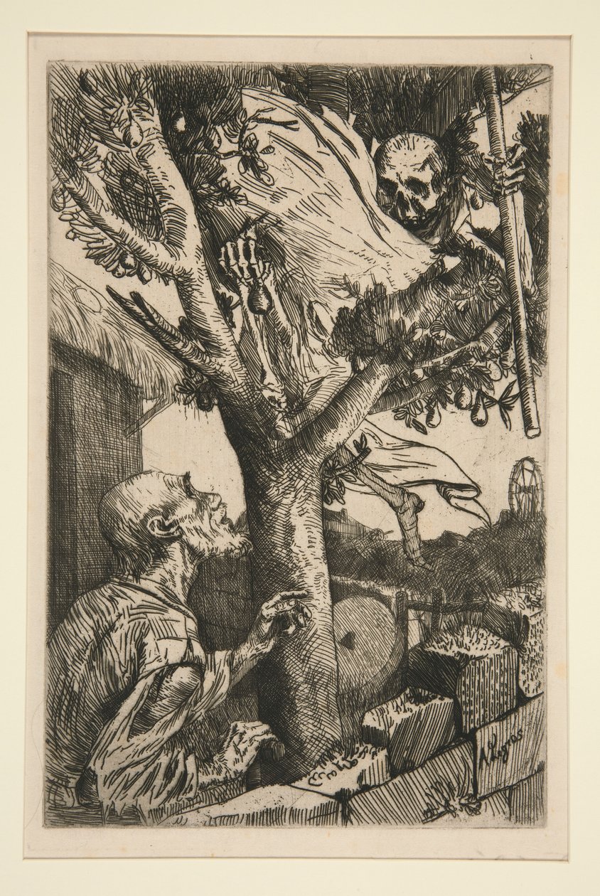 Death in a Pear Tree by Alphonse Legros