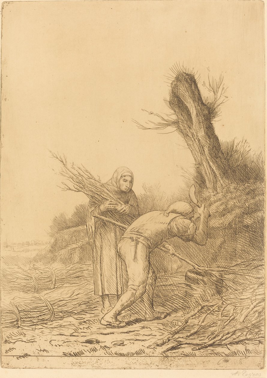 Fagot-makers by Alphonse Legros