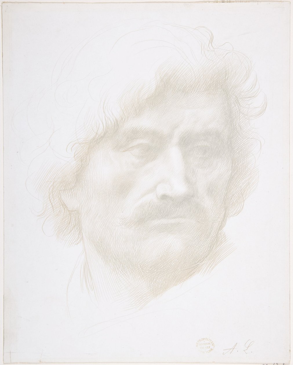 Head of a Man by Alphonse Legros