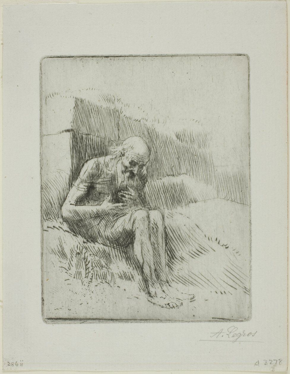 Job, Second Plate by Alphonse Legros