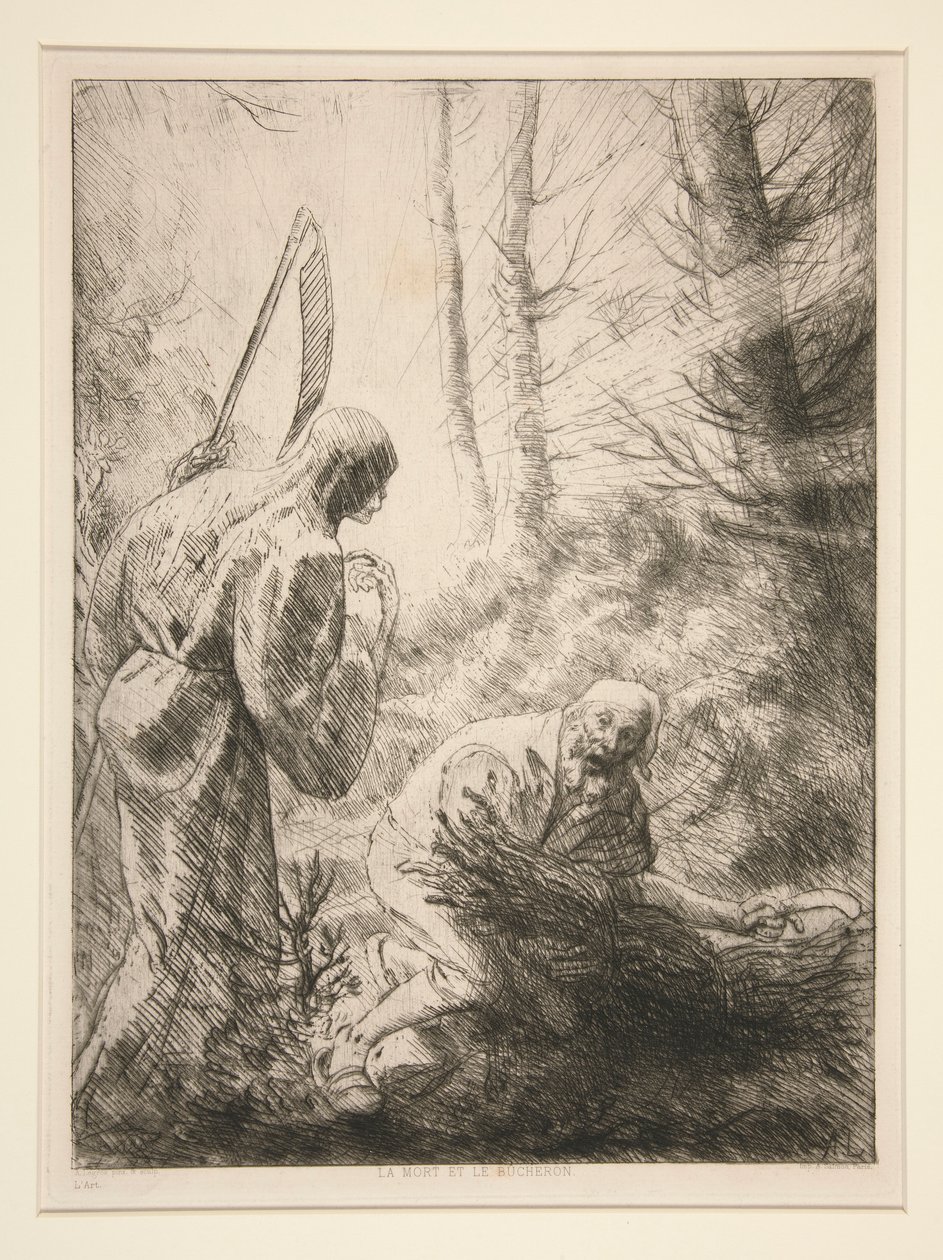 Death and the Woodcutter by Alphonse Legros