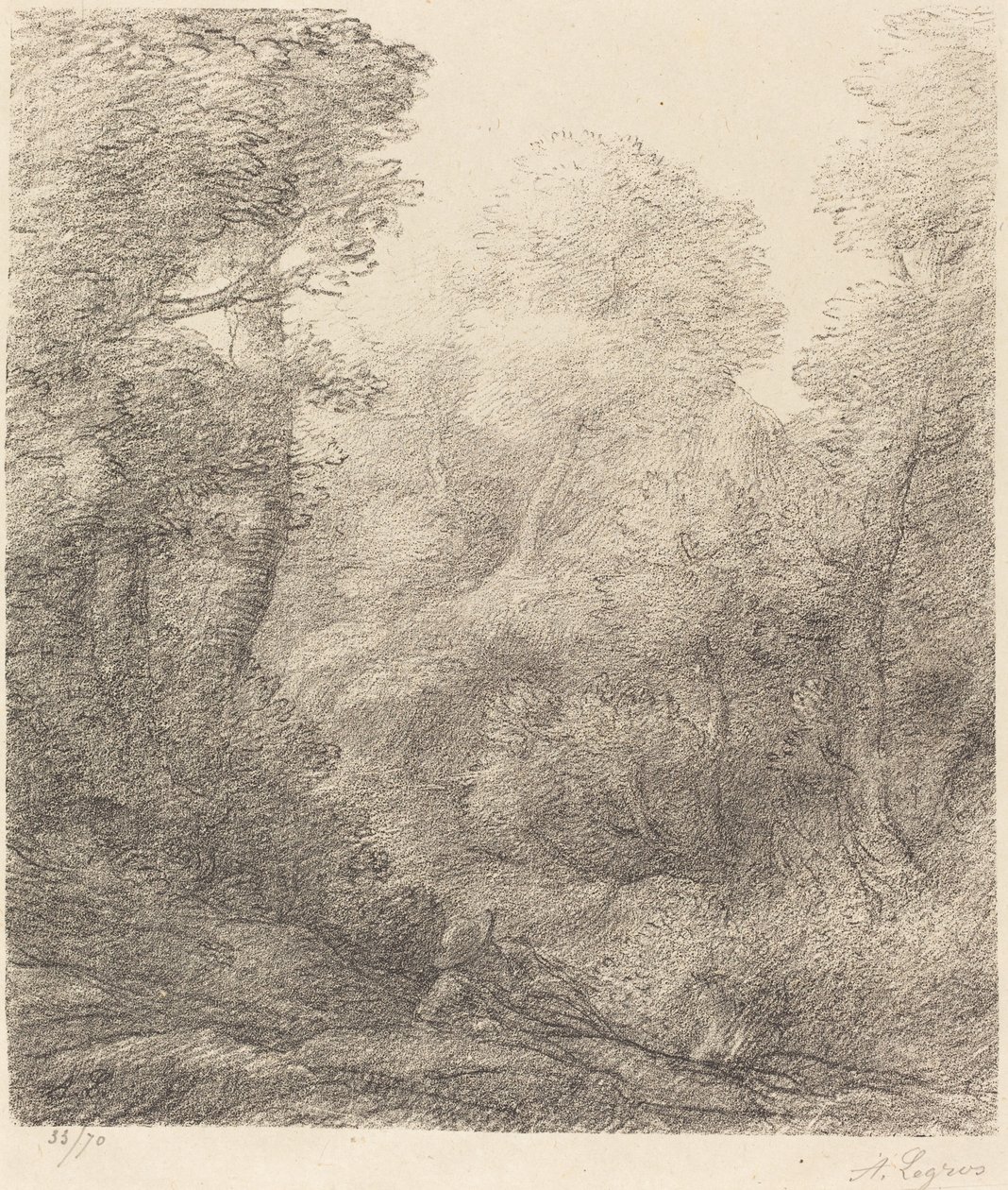 Landscape: Morning Mist by Alphonse Legros