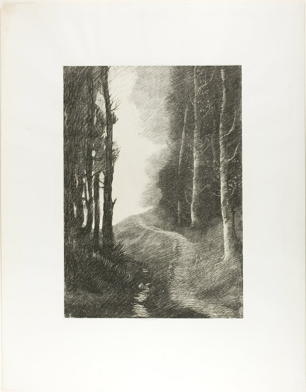 Landscape with Birch Trees by Alphonse Legros