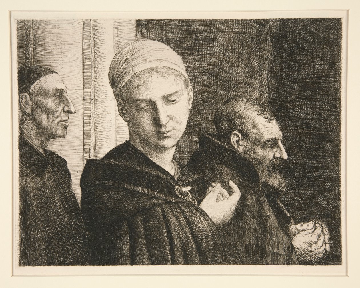 The Christening by Alphonse Legros