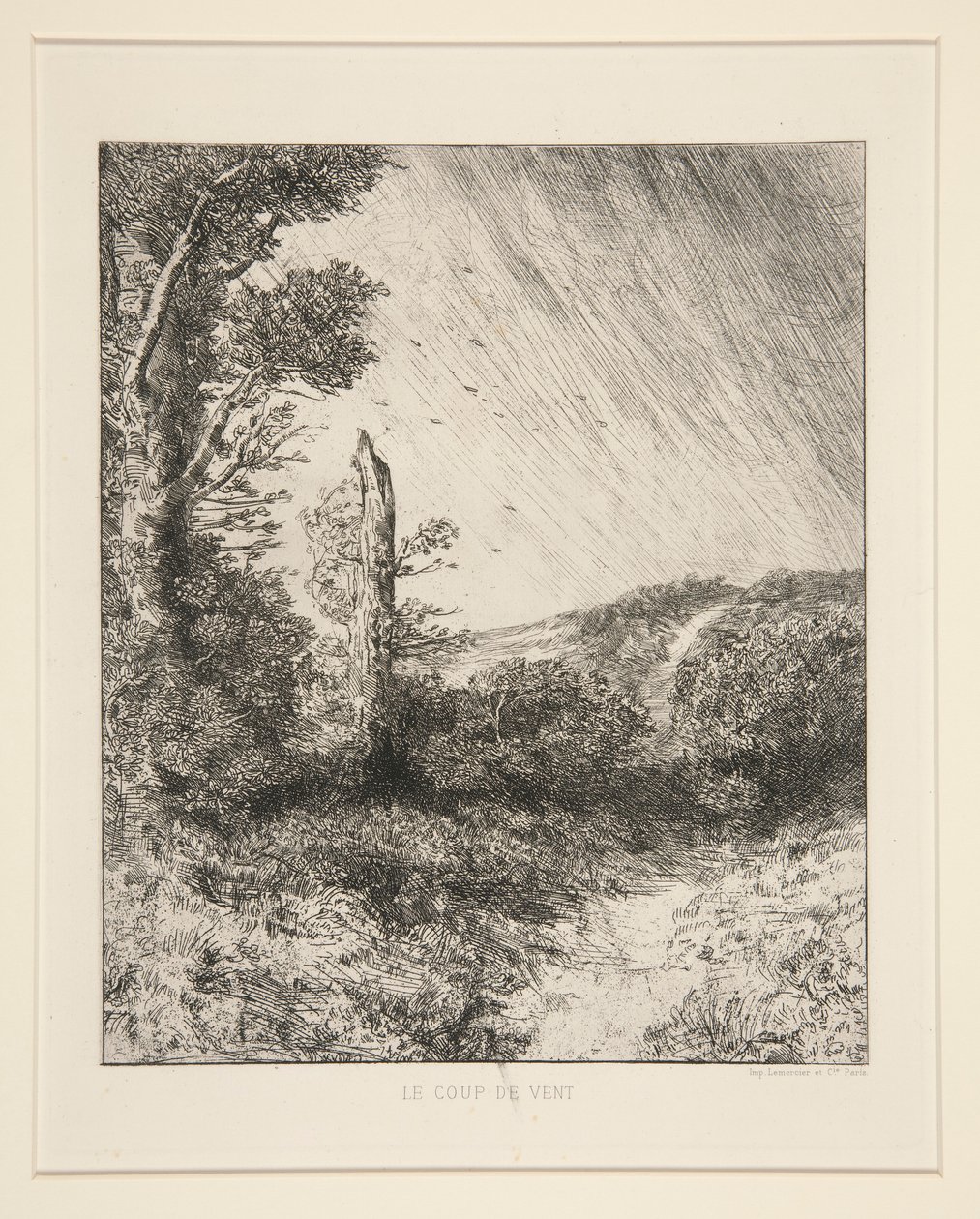 The Gust of Wind by Alphonse Legros