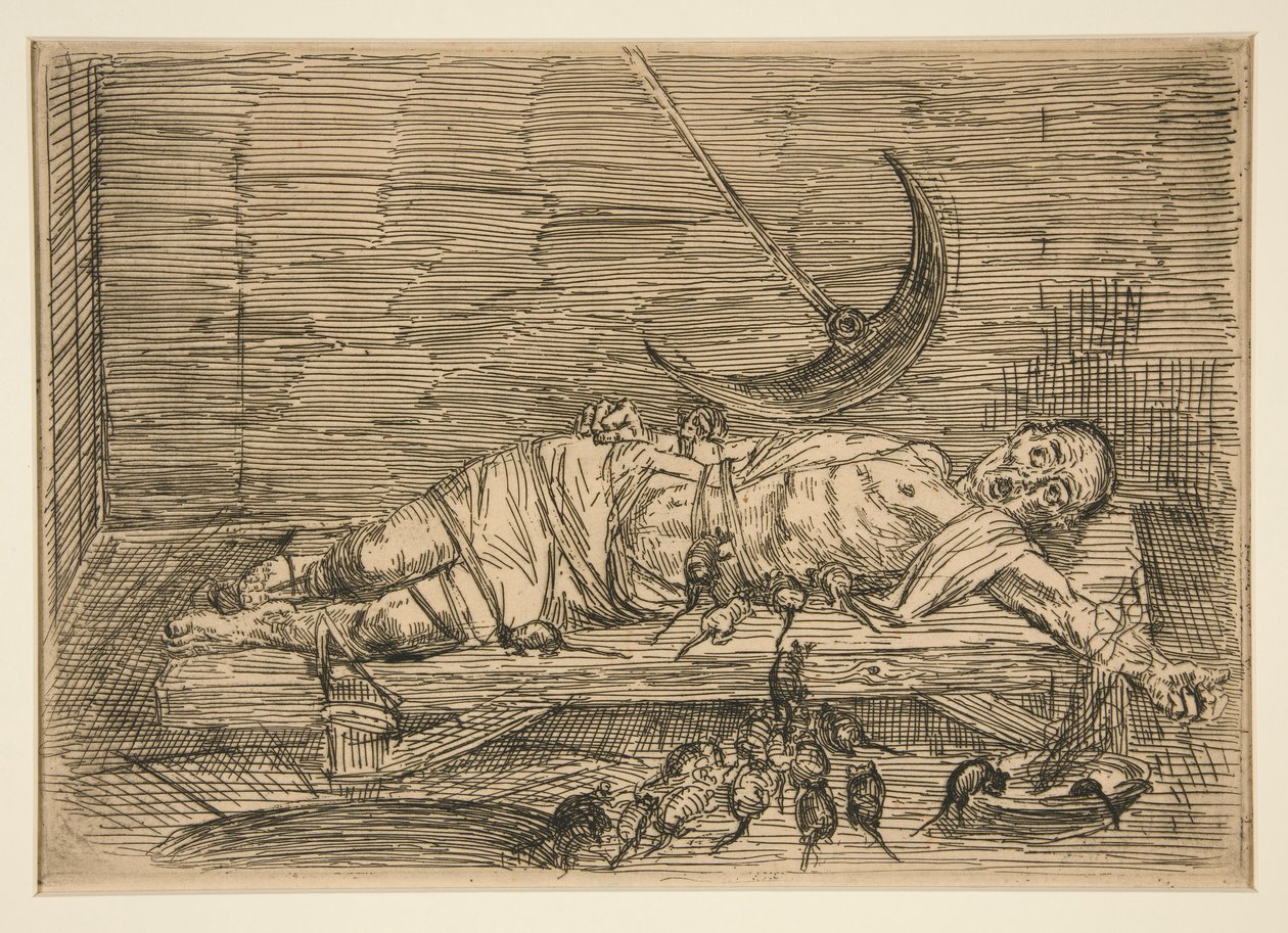 The Pit and the Pendulum, No. 1 by Alphonse Legros