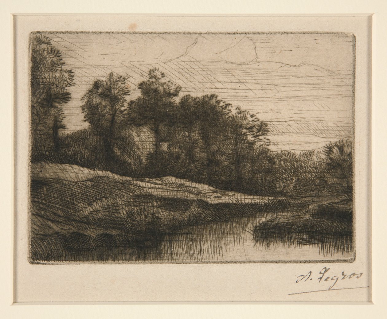 Evening Sunset by Alphonse Legros