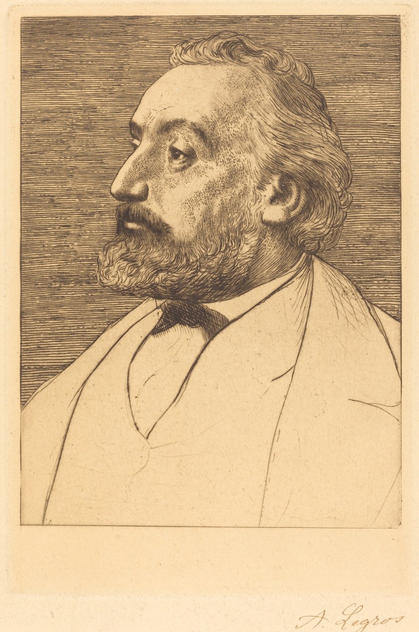 Leon Gambetta, 2nd Plate by Alphonse Legros