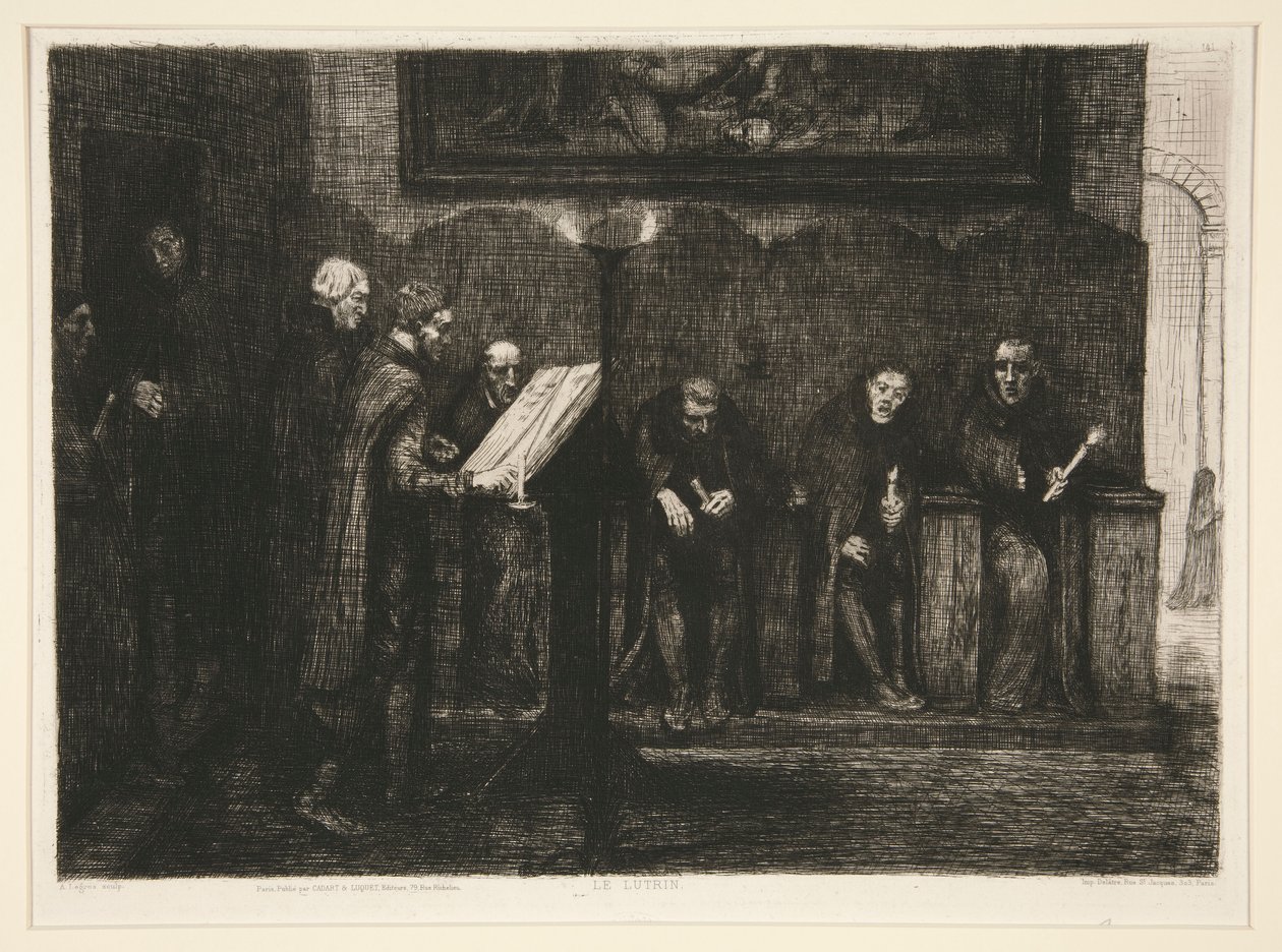 The Spanish Cantors, or The Lectern by Alphonse Legros