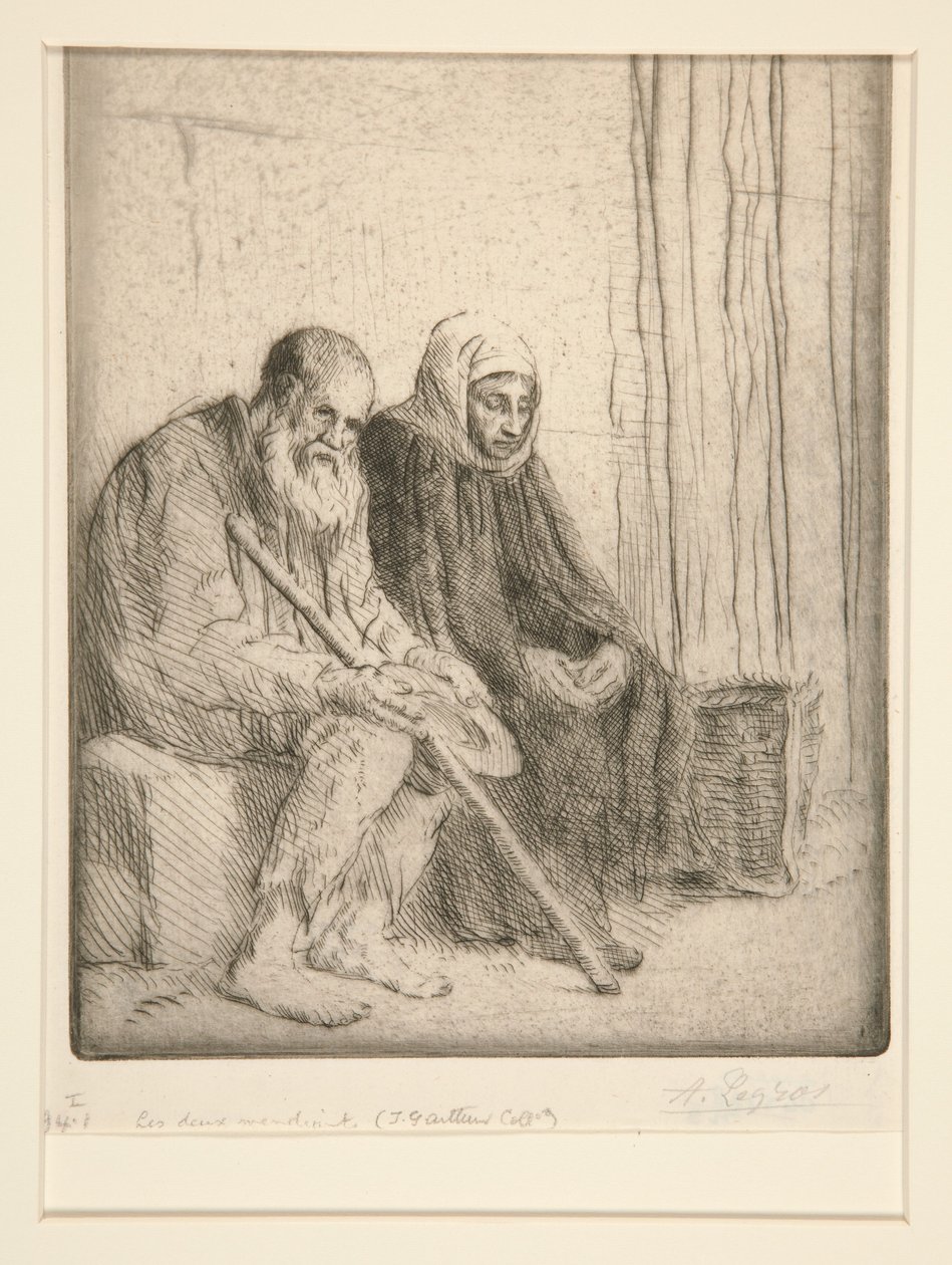 The Two Beggars by Alphonse Legros