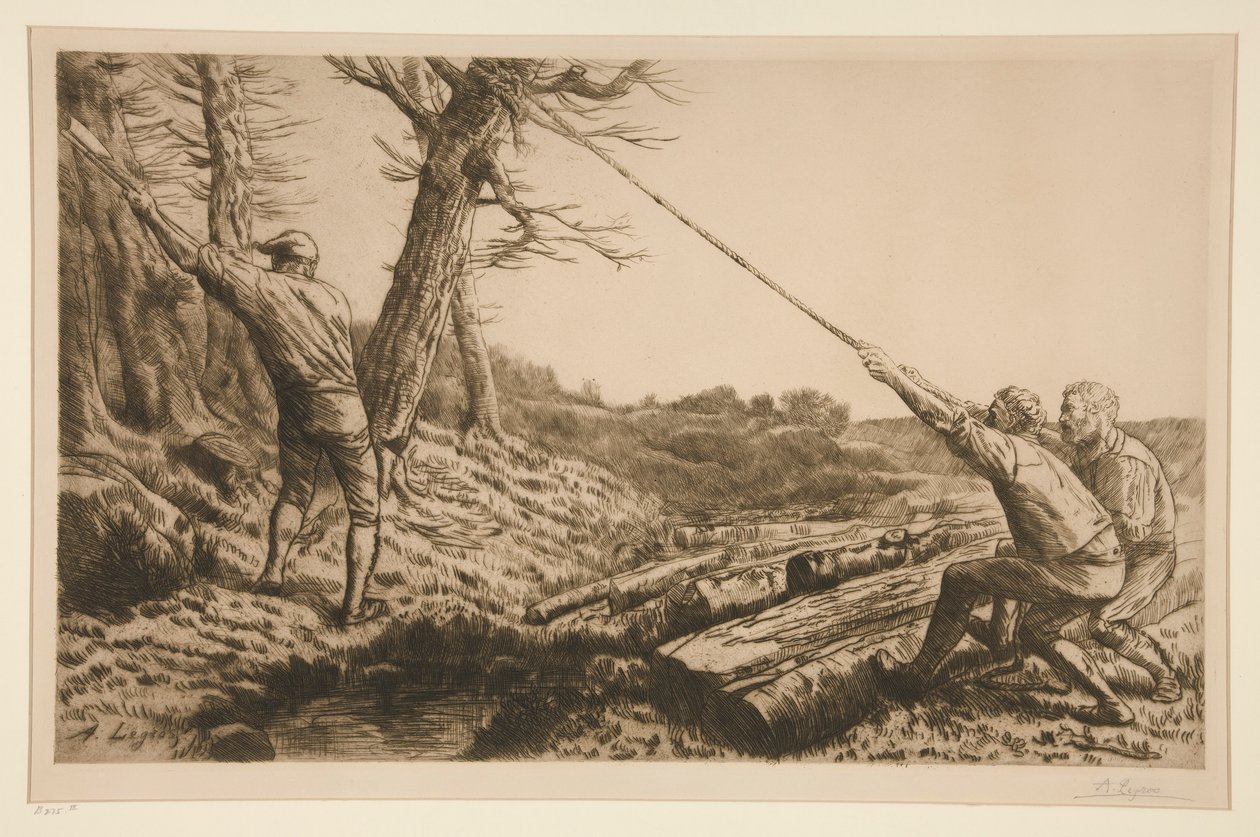 Woodcutters by Alphonse Legros