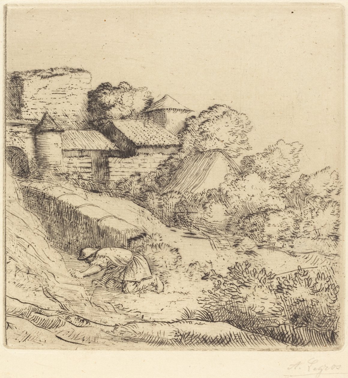Little Burner of Grass by Alphonse Legros