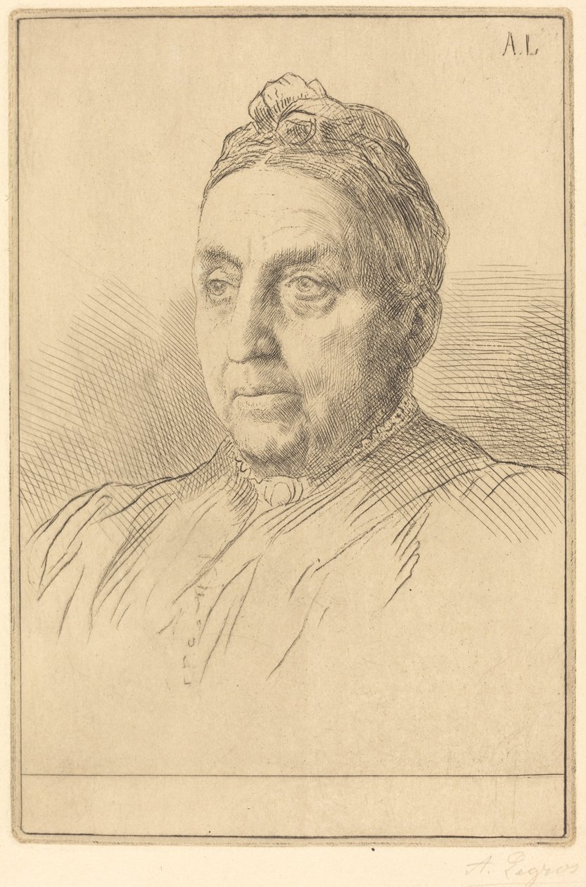 Mme. Kemp, 4th plate by Alphonse Legros