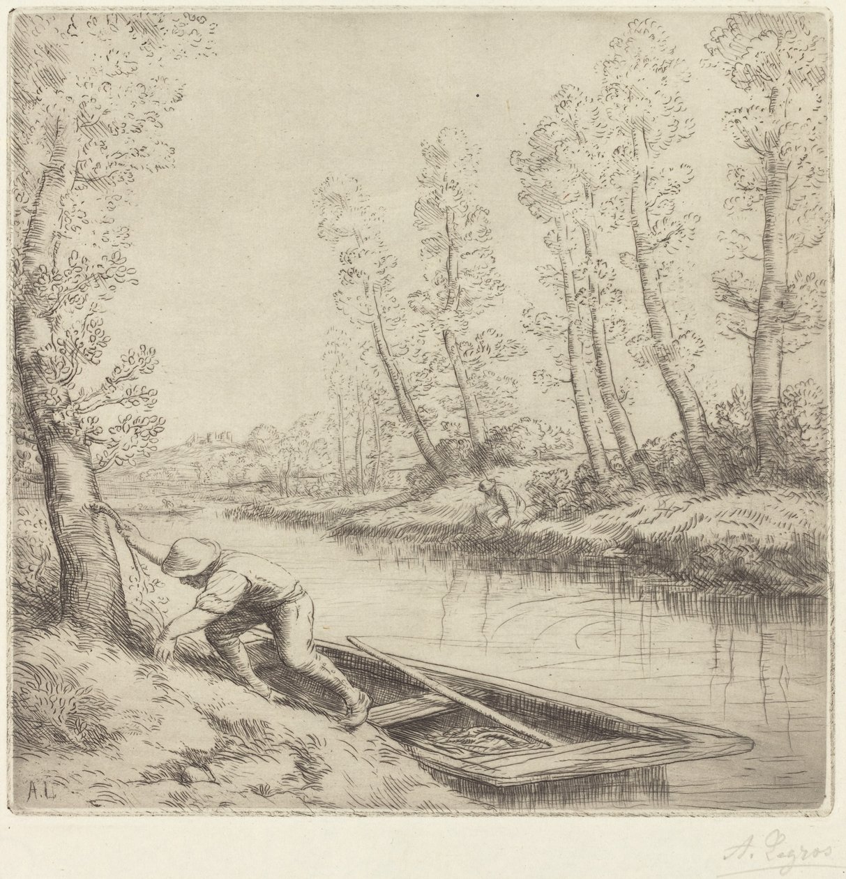 Morning along the River by Alphonse Legros