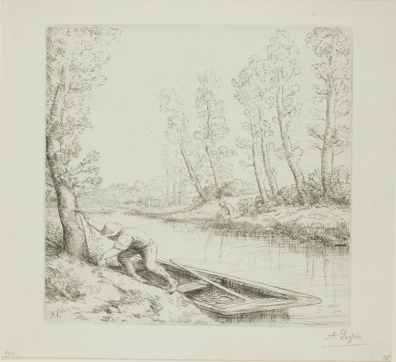 Morning on the River by Alphonse Legros