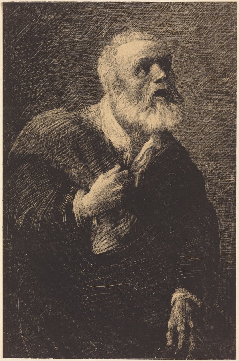 Night Crier by Alphonse Legros