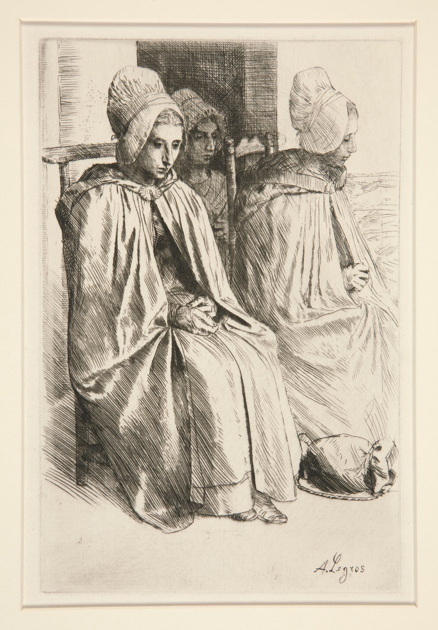 Peasant Women in the Neighborhood of Boulogne by Alphonse Legros