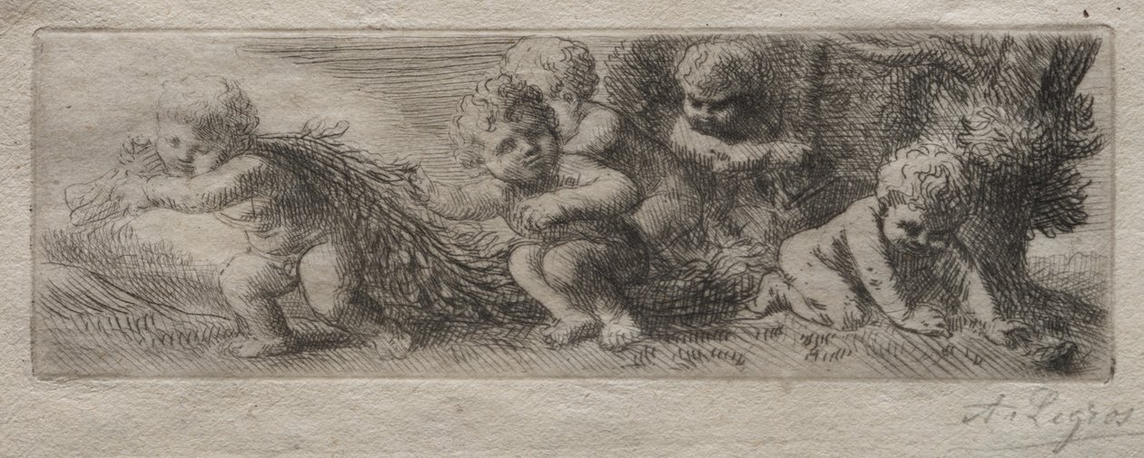 Plate for Top of Pin Box by Alphonse Legros